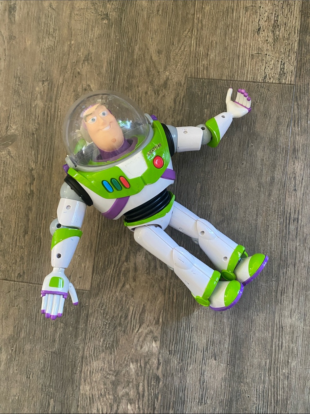 Disney Buzz Lightyear Poseable Action Figure - White, Green & Purple